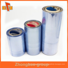 Transparente blaue PVC-Hitze-Plastikschrumpfverpackungs-Hülsenfilm für Flasche, Batterieverpackung
